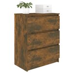 vidaXL Buffet Chêne fumé 60x35x76 cm Bois d'ingénierie