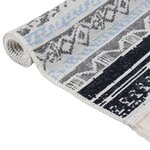 vidaXL Tapis Rose et aqua 160x230 cm Coton