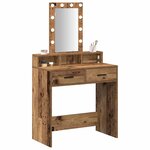vidaXL Table de Toilette Marron 79 x 41 x 140 cm Bois d'ingénierie