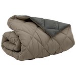 vidaXL Duvet d'hiver Gris clair et anthracite 240 x 260 cm Microfibre