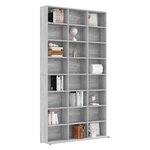 vidaXL Armoire à CD Sonoma gris 102x23x177 5 cm Bois d'ingénierie