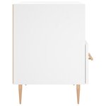 vidaXL Tables de chevet 2 Pièces blanc 40x35x47 5 cm bois d’ingénierie