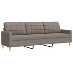 vidaXL Ensemble de canapés 4 Pièces repose-pied et coussins décoratifs