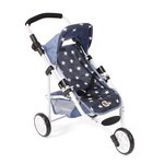 Bayer Chic 2000 612-51 - Petite poussette de jogging LOLA pour poupées Bleu marine avec étoiles