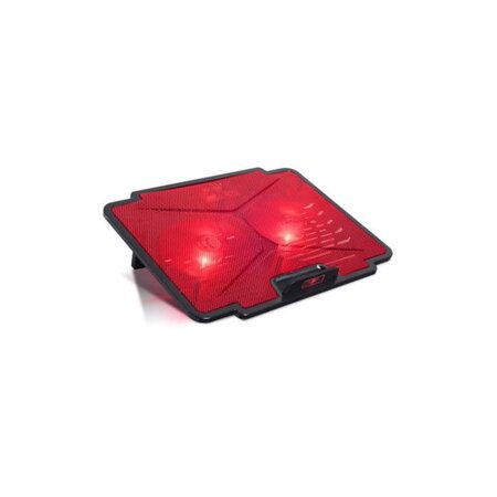 Spirit Of Gamer Refroidisseur PC AirBlade 100 Red - 15.6 - Double ventilateurs LED - Noir / Rouge