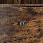 vidaXL Bureau avec Rangement Chêne Fumé Bois d'ingénierie