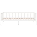 vidaXL Lit de jour sans matelas blanc 80x200 cm bois de pin massif