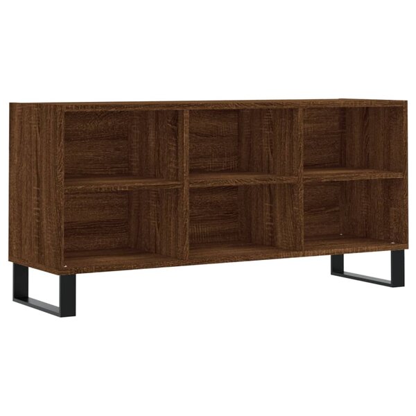 vidaXL Meuble TV chêne marron 103 5x30x50 cm bois d'ingénierie