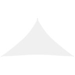 vidaXL Voile de parasol tissu oxford triangulaire 2 5x2 5x3 5 m blanc