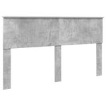 vidaXL Cadre de lit Gris béton 160 x 200 cm Bois d'ingénierie