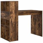 vidaXL Bureau Chêne fumé 108 x 55 x 103 5 cm Bois d'ingénierie