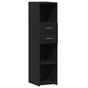 vidaXL Buffet haut noir 30x42 5x124 cm bois d'ingénierie