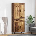 vidaXL Haut Armoire Bois ancien 69 5 x 34 x 180 cm Bois d'ingénierie