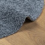 vidaXL Tapis shaggy PAMPLONA poils longs moderne bleu Ø 100 cm