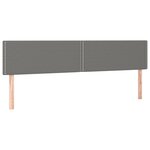 vidaXL Sommier à lattes de lit avec matelas Gris foncé 160x200cm Tissu