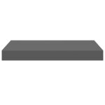 vidaXL Étagère murale flottante Gris brillant 40x23x3 8 cm MDF