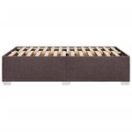 vidaXL Cadre de lit Marron foncé 120x200 cm Tissu