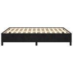 vidaXL Cadre de lit sans matelas noir 140x200 cm velours