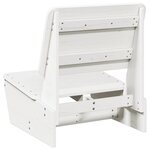 vidaXL Chaise de jardin blanc 60x64x70 5 cm bois de pin massif