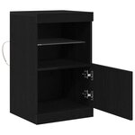 vidaXL Buffet Chêne noir 41 x 37 x 67 cm Bois d'ingénierie