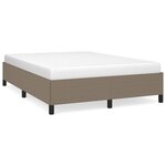 vidaXL Cadre de lit Taupe 140x190 cm Tissu