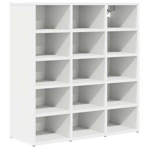 vidaXL Cabinet à chaussures avec étagère Blanc 77 5 x 30 x 83 5 cm