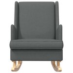 vidaXL Chaise à bascule Gris foncé 62 x 80 x 85 cm tissu