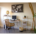 Boite à mouchoirs en rotin blanc