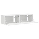 vidaXL Meuble TV mural 2 Pièces Blanc 60 x 31 x 29.5 cm Bois d'ingénierie
