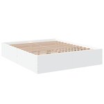 vidaXL Cadre de lit sans matelas blanc 150x200 cm