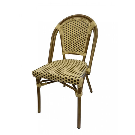 Chaise bistrot montmartre empilable - materiel chr pro - doré - aluminium