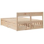 vidaXL Cadre de lit sans matelas 120x200 cm bois de pin massif