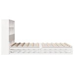 vidaXL Lit bibliothèque sans matelas blanc 140x200 cm bois massif