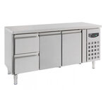Table réfrigérée positive avec tiroirs à gauche série 700 - 1 à 3 portes - combisteel - r600a - rvs aisi 20121795x700417pleine 1795