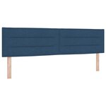 vidaXL Tête de lit Design Lignes Bleue 90 cm Tissu