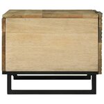 vidaXL Table basse Marron et Noir 80 x 50 x 40 cm