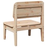 vidaXL Chaise de jardin 60x52 5x72 cm bois de pin massif