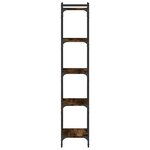 vidaXL Bibliothèque 5 niveaux chêne fumé 40x30x154cm bois d'ingénierie