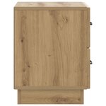 vidaXL Cabinet de chevet Chêne artisanal 43 x 34 5 x 44 5 cm