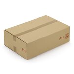 Caisse carton galia double cannelure avec rabats 60x40x20 cm (lot de 20)