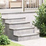 vidaXL Marches d'Escalier en Aluminium 15 Pièces Antidérapantes 60x18 cm