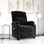 vidaXL Fauteuil de massage Noir Velours