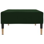 vidaXL Repose-pied Vert foncé 78x56x32 cm Velours