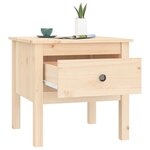 vidaXL Tables d'appoint 2 Pièces 50x50x49 cm Bois massif de pin