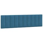 vidaXL Cadre de lit sans matelas Hanko bleu 180x200 cm velours