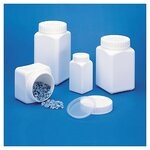 Pot plastique carré blanc opaque à large ouverture 500 ml (lot de 48)