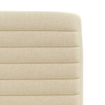 vidaXL Chaises à manger lot de 6 crème tissu