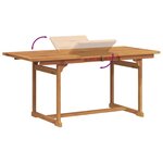 vidaXL Ensemble à manger de jardin 5Pièces bois d'acacia solide textilène