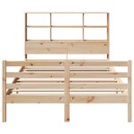 vidaXL Lit bibliothèque sans matelas 160x200 cm bois massif de pin