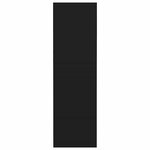 vidaXL Armoire à chaussures murale noir 60x18x60 cm bois d'ingénierie